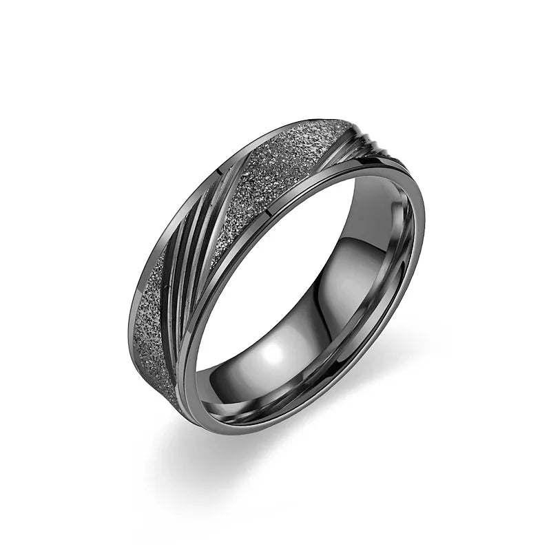 Titanstahl-Ring – Koreanischer Stil