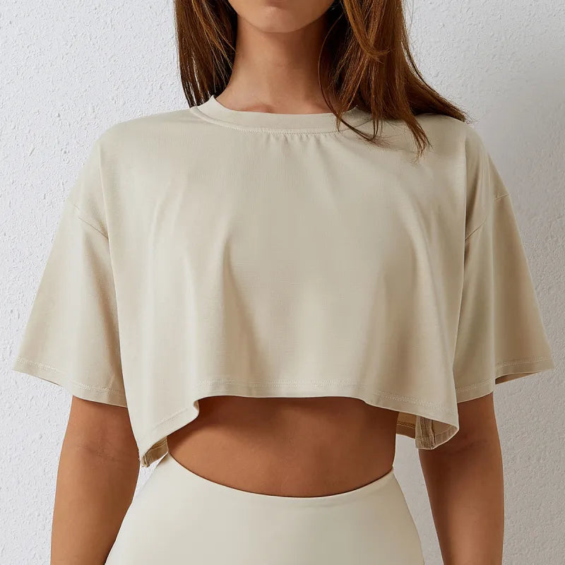 Yoga und Sport Kurzarm Bluse für Damen