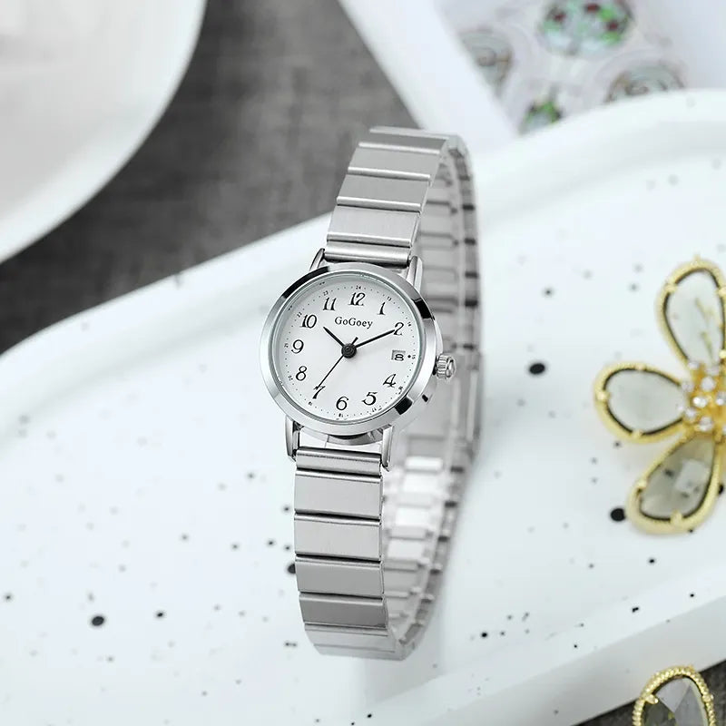 Damen Armbanduhr mit Stahlarmband