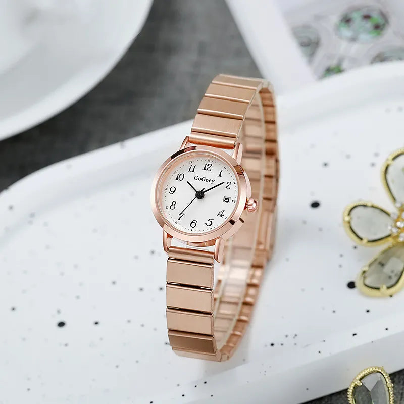 Damen Armbanduhr mit Stahlarmband