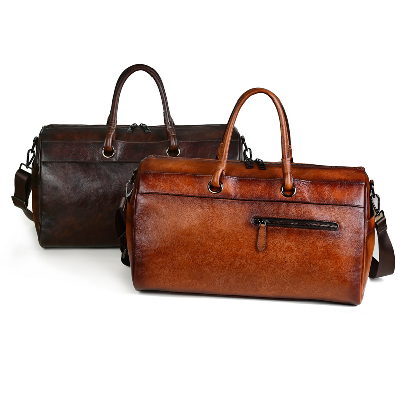 Tasche aus Leder – Retro-Stil