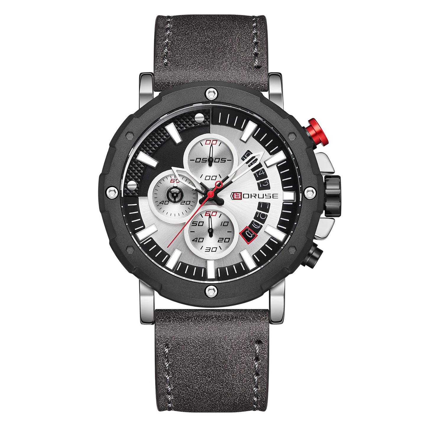 Wasserdichte Echtleder Herren Uhr