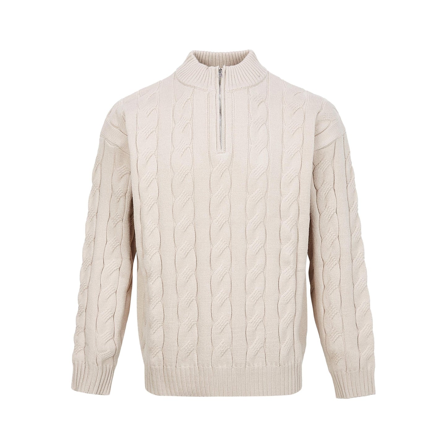 Zip-Pullover im Old-Money Stil