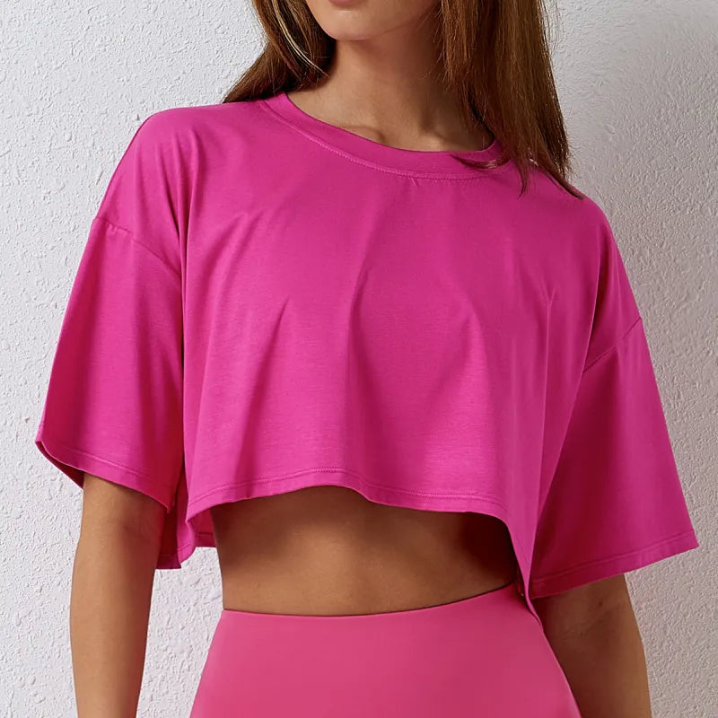 Yoga und Sport Kurzarm Bluse für Damen