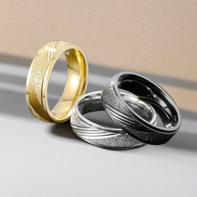 Titanstahl-Ring – Koreanischer Stil