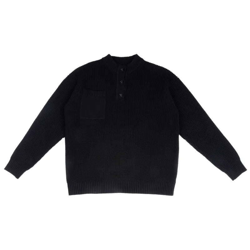 Henry Collar Rundhals, old money Pullover für Herren