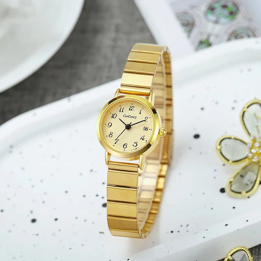Damen Armbanduhr mit Stahlarmband