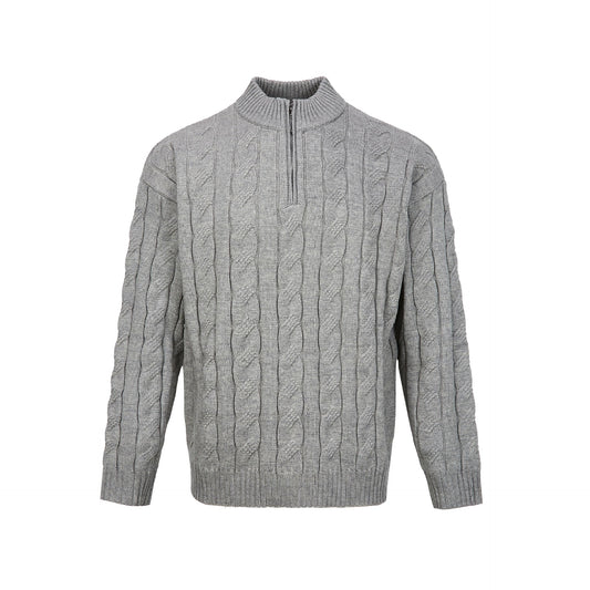 Zip-Pullover im Old-Money Stil