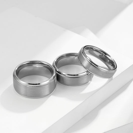 Schlichter Wolframring matt