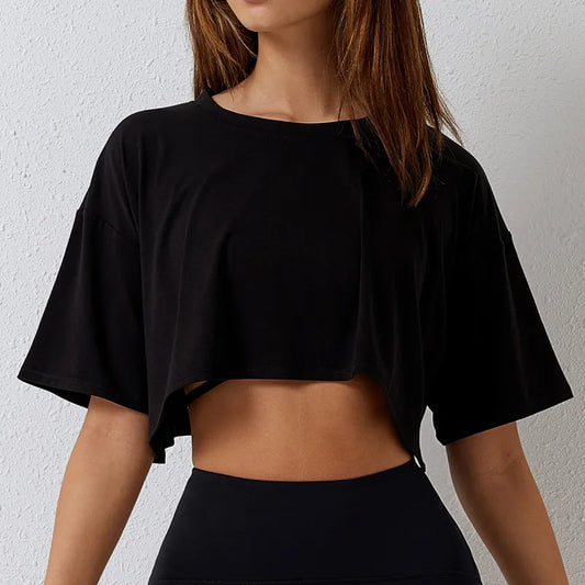 Yoga und Sport Kurzarm Bluse für Damen