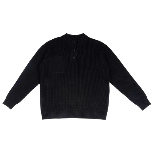 Henry Collar Rundhals, old money Pullover für Herren